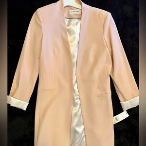 NWT Calvin Klein blush blazer